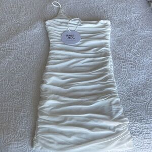 Princess Polly white mini dress NWT